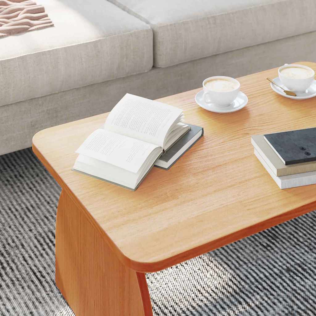Coffee Table Wax Brown 80 x 50 x 31 cm Solid pine wood