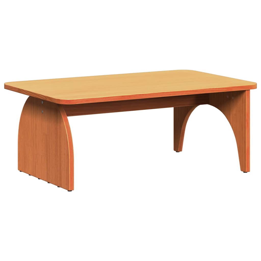 Coffee Table Wax Brown 80 x 50 x 31 cm Solid pine wood