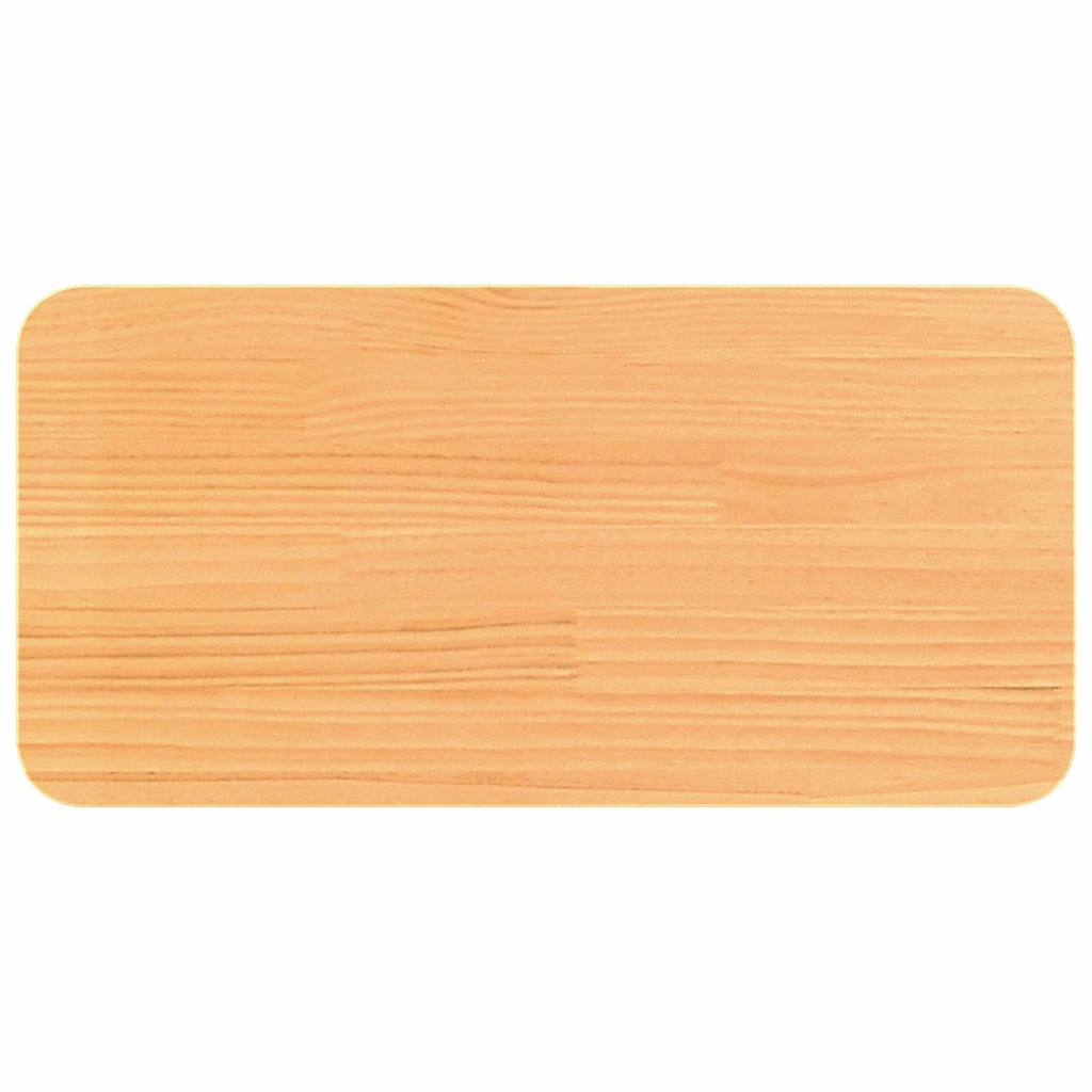 Coffee Table Wax Brown 80 x 39.5 x 33.5 cm Solid pine wood