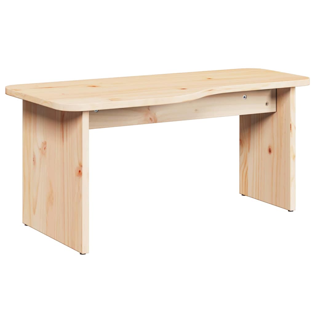 Coffee Table 2 pcs Natural Solid pine wood