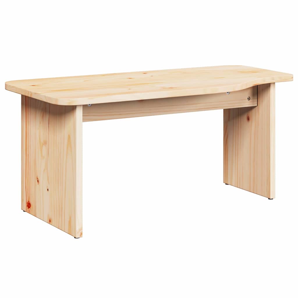 Coffee Table 2 pcs Natural Solid pine wood