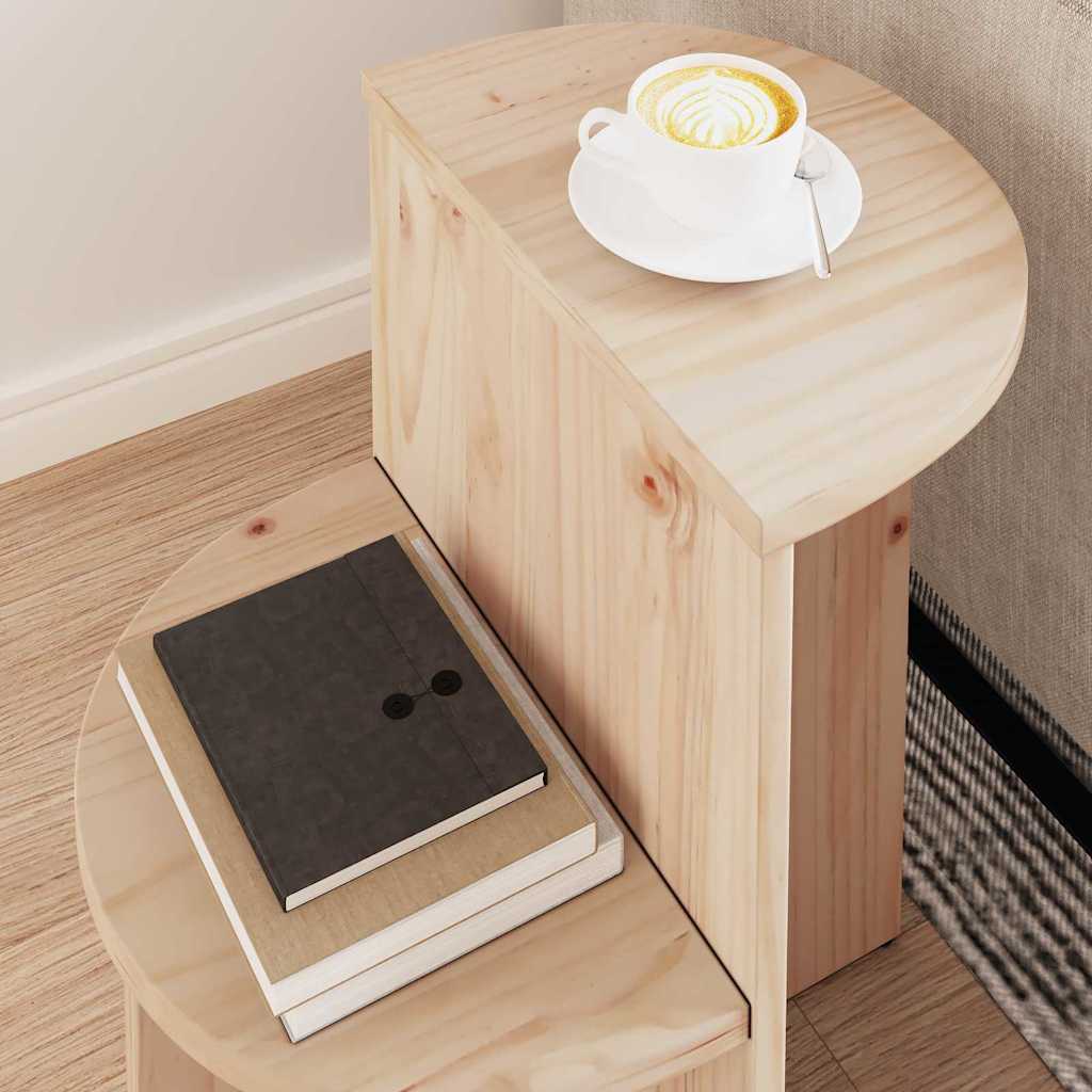 Coffee Table Natural 50 x 40 x 50 cm Solid pine wood