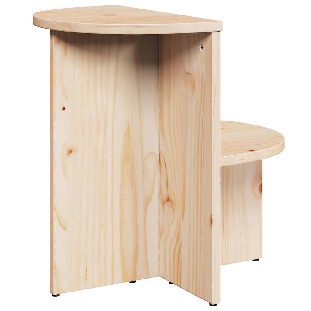 Coffee Table Natural 50 x 40 x 50 cm Solid pine wood