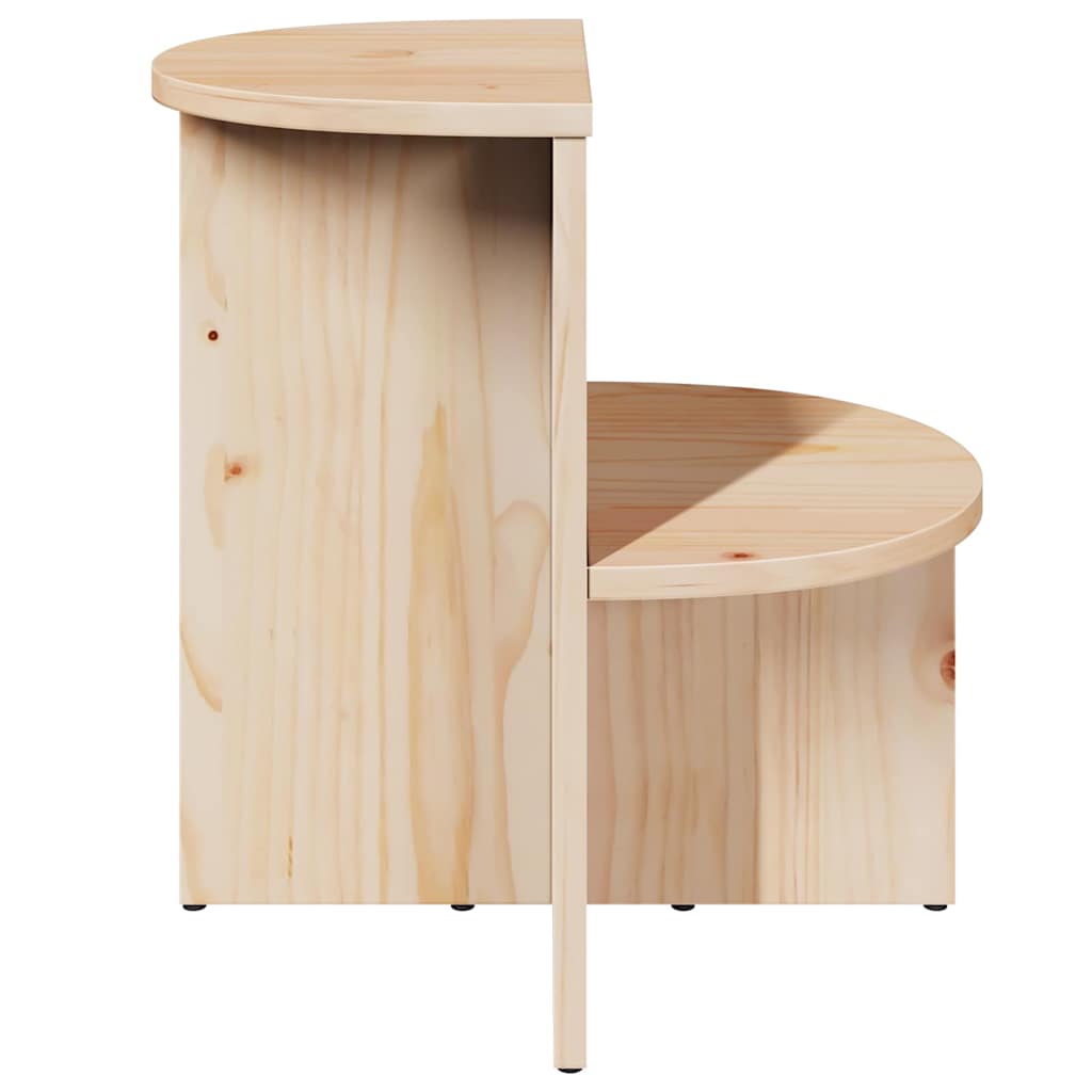 Coffee Table Natural 50 x 40 x 50 cm Solid pine wood