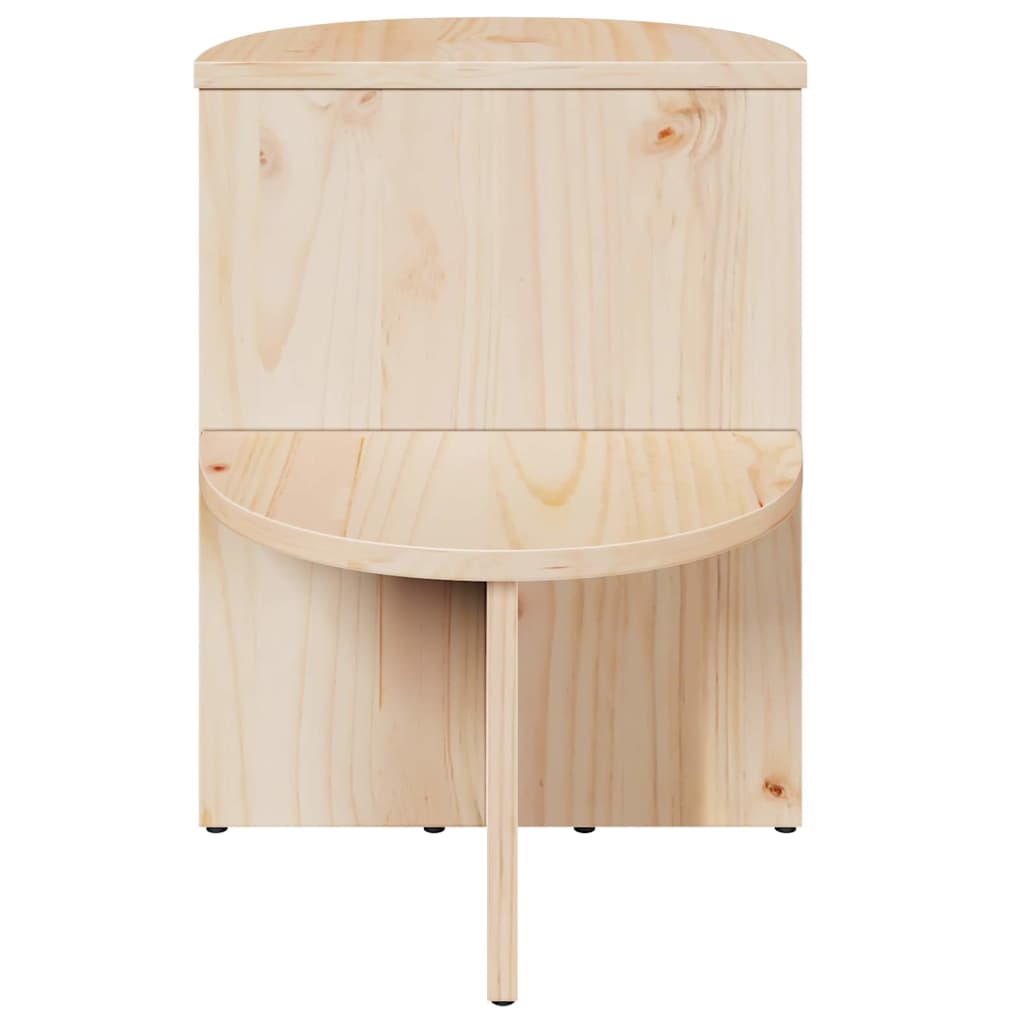 Coffee Table Natural 50 x 40 x 50 cm Solid pine wood