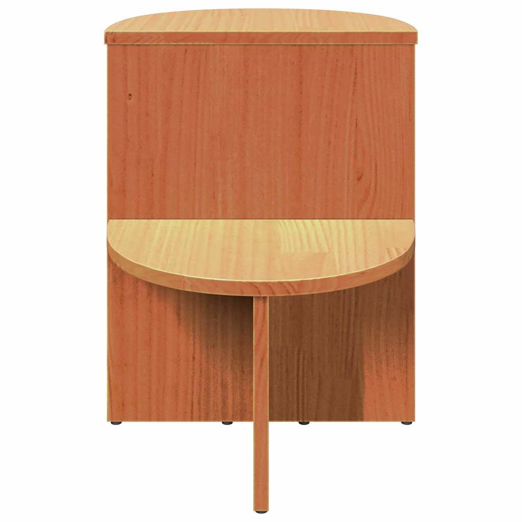 Coffee Table Wax Brown 50 x 40 x 50 cm Solid pine wood
