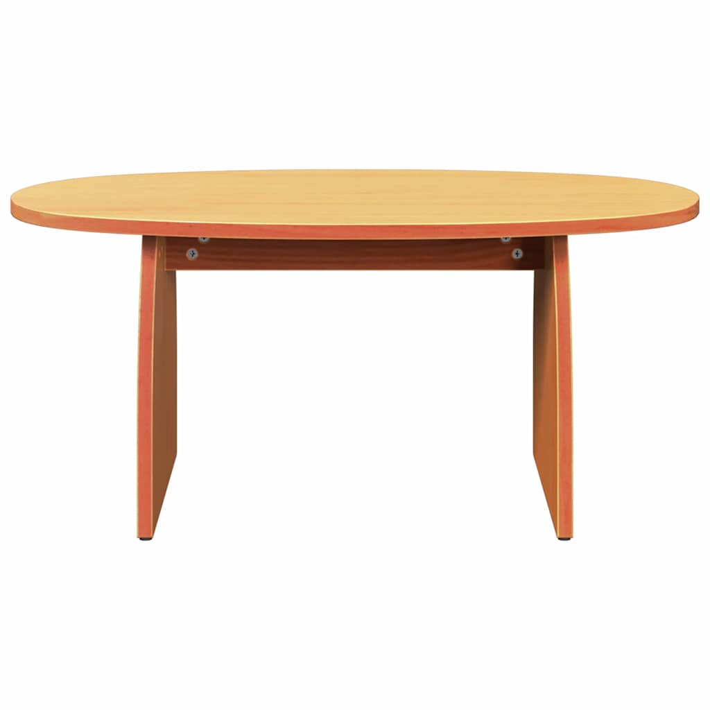 Coffee Table Wax Brown 80 x 40 x 35 cm Solid Pine Wood