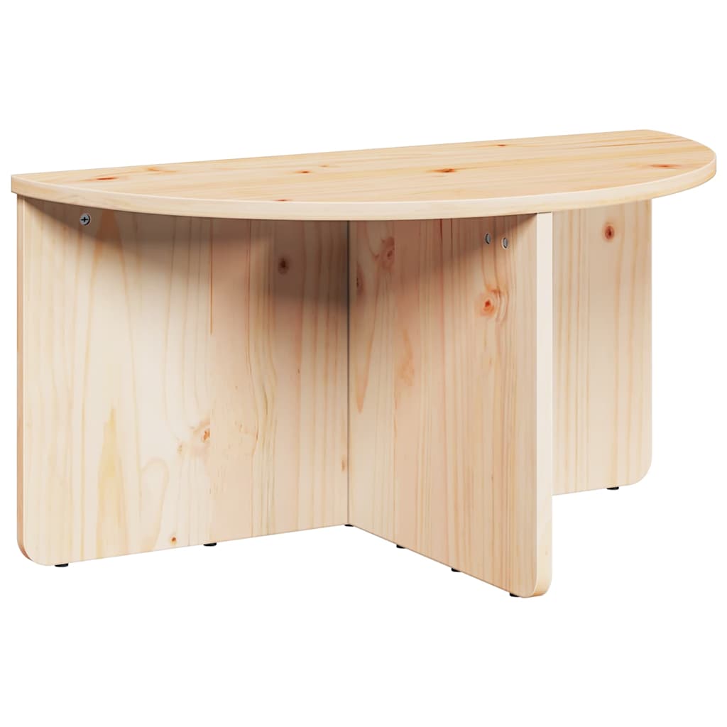 Coffee Table 2 pcs Natural Solid pine wood