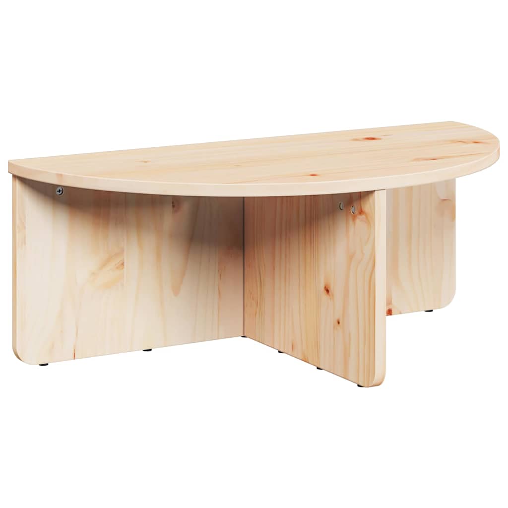 Coffee Table 2 pcs Natural Solid pine wood
