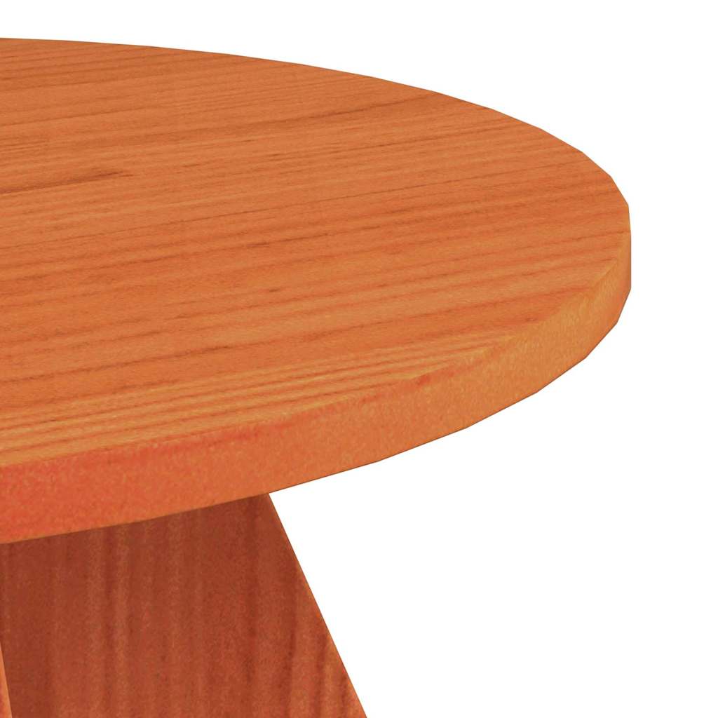 Coffee Table 3 pcs Wax Brown