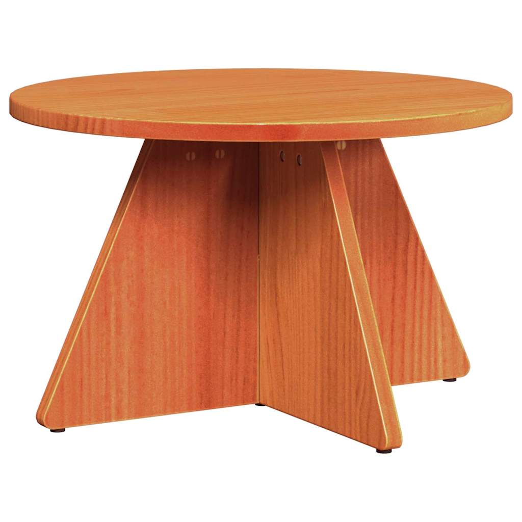 Coffee Table 3 pcs Wax Brown