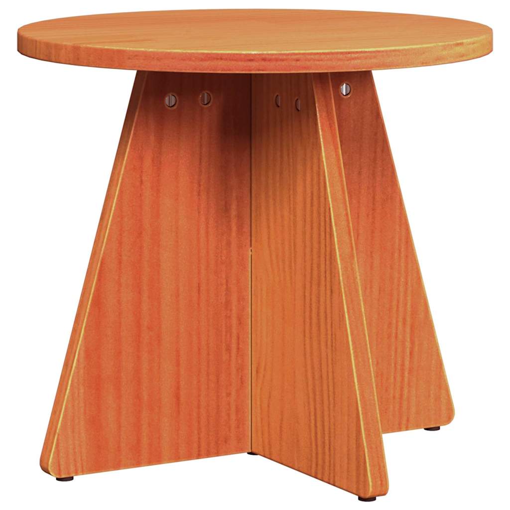 Coffee Table 3 pcs Wax Brown