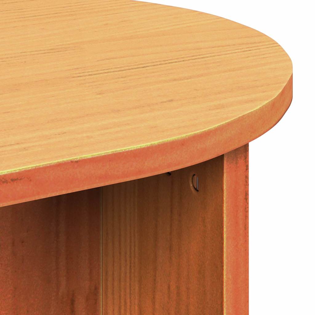 Coffee Table Wax Brown 80 x 39.5 x 35 cm Solid Pine wood
