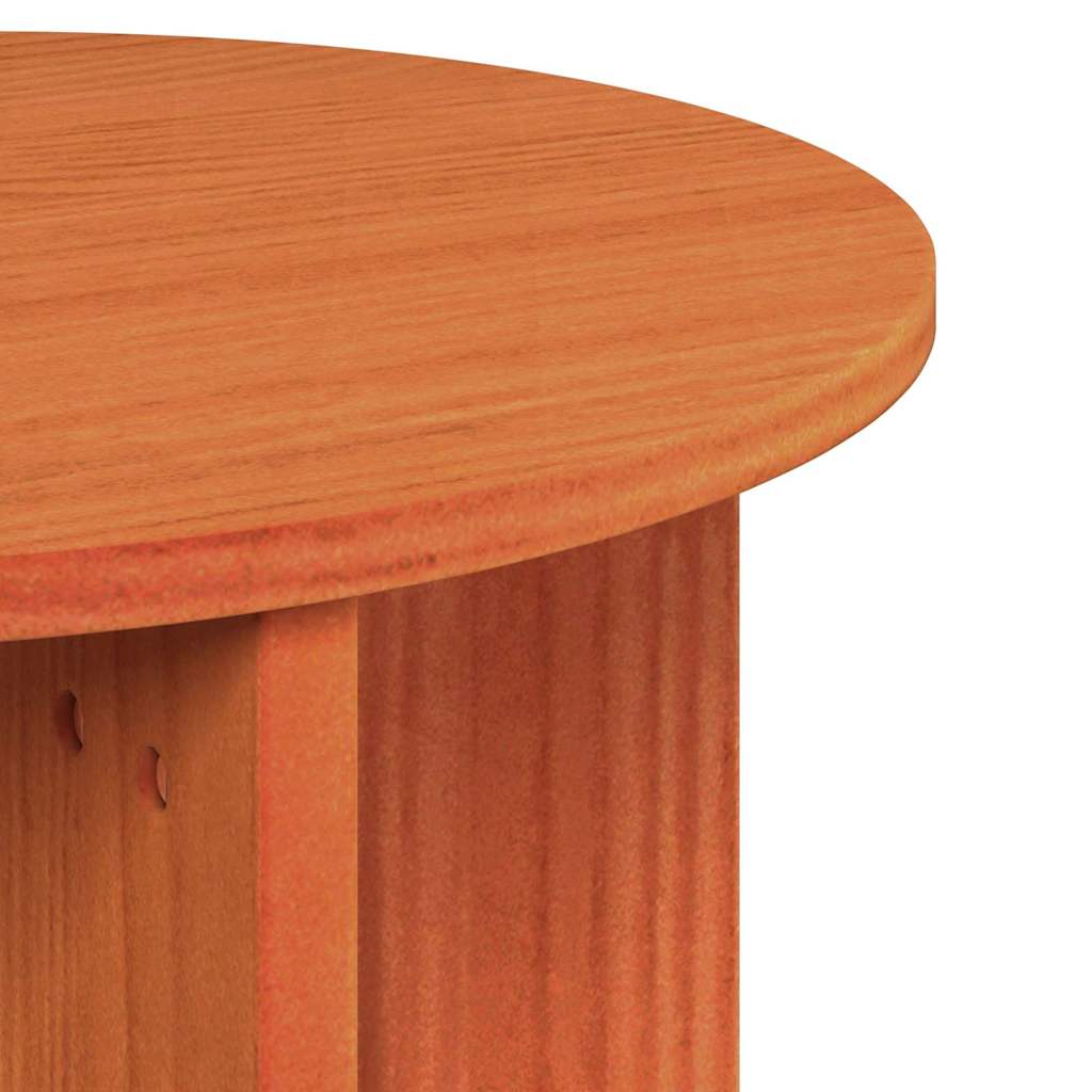 Coffee Table 2 pcs Wax Brown