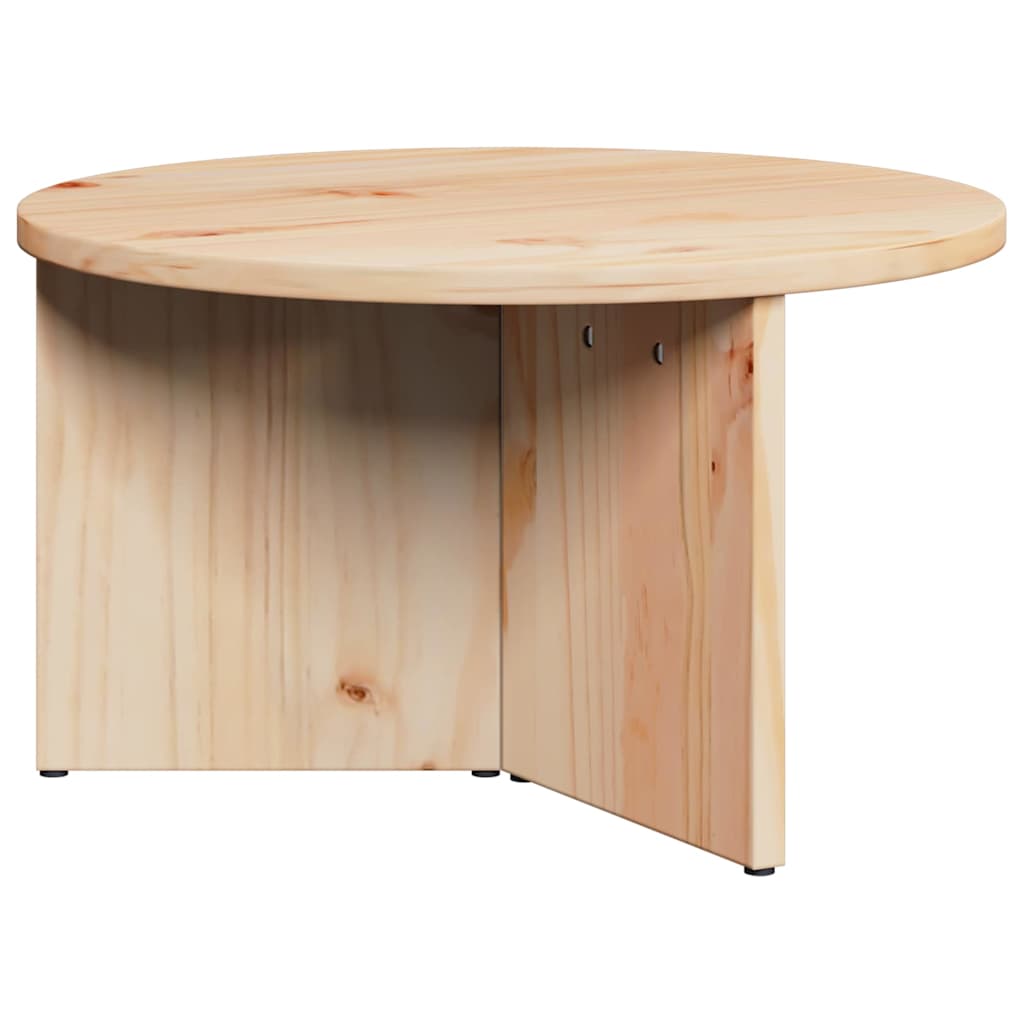 Coffee Table 2 pcs Natural Solid Pine wood