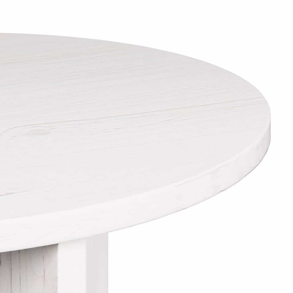 Coffee Table 2 pcs White Solid Pine wood