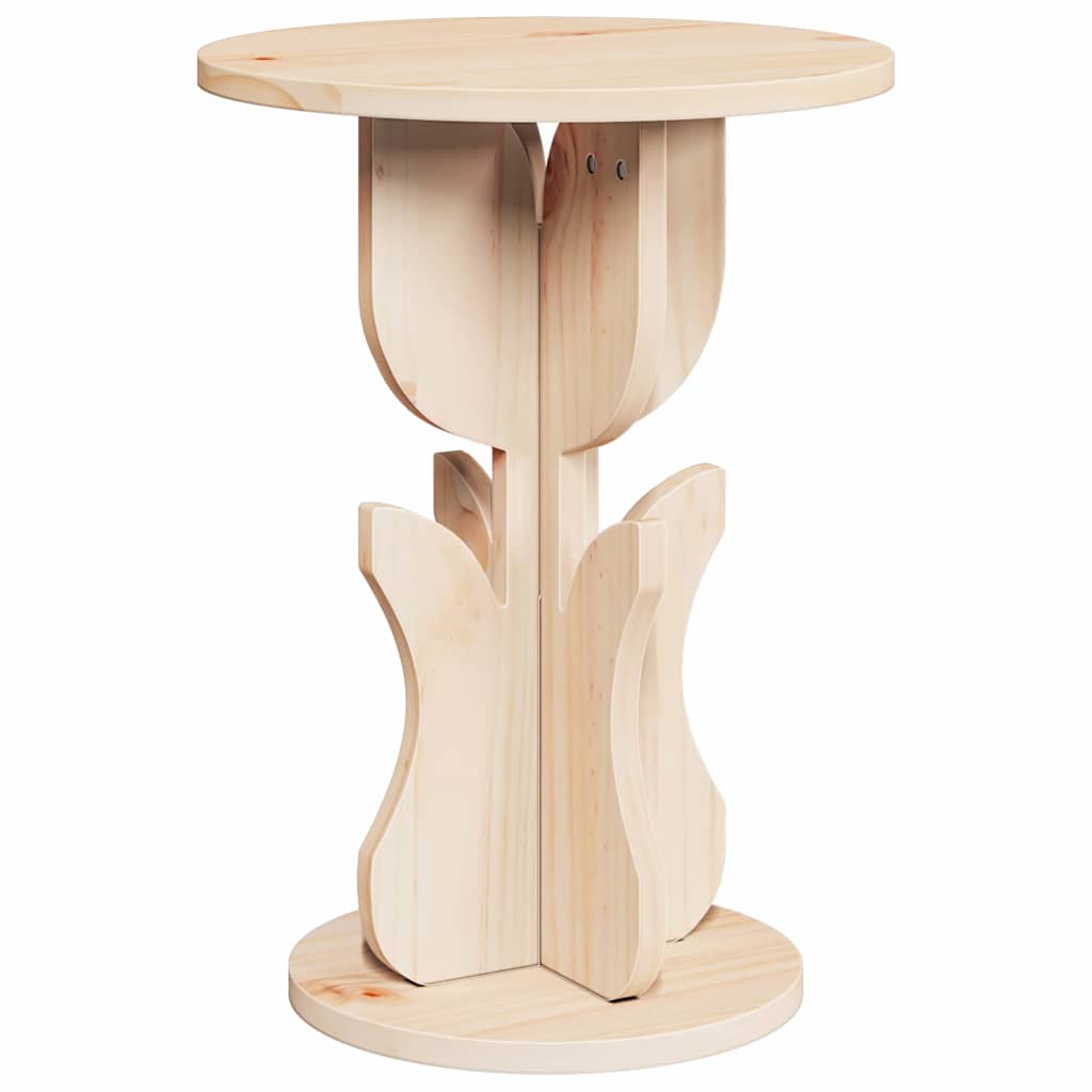 Coffee Table Natural 39.5 x 39.5 x 53.5 cm Solid pine wood