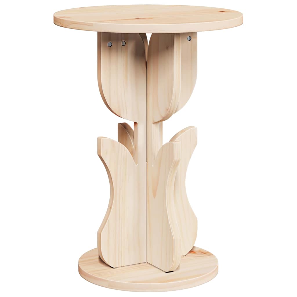 Coffee Table Natural 39.5 x 39.5 x 53.5 cm Solid pine wood