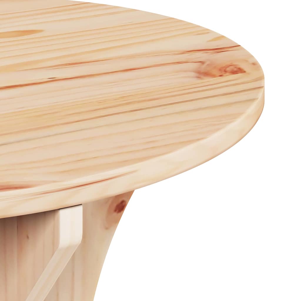 Coffee Table 2 pcs Natural Solid pine wood