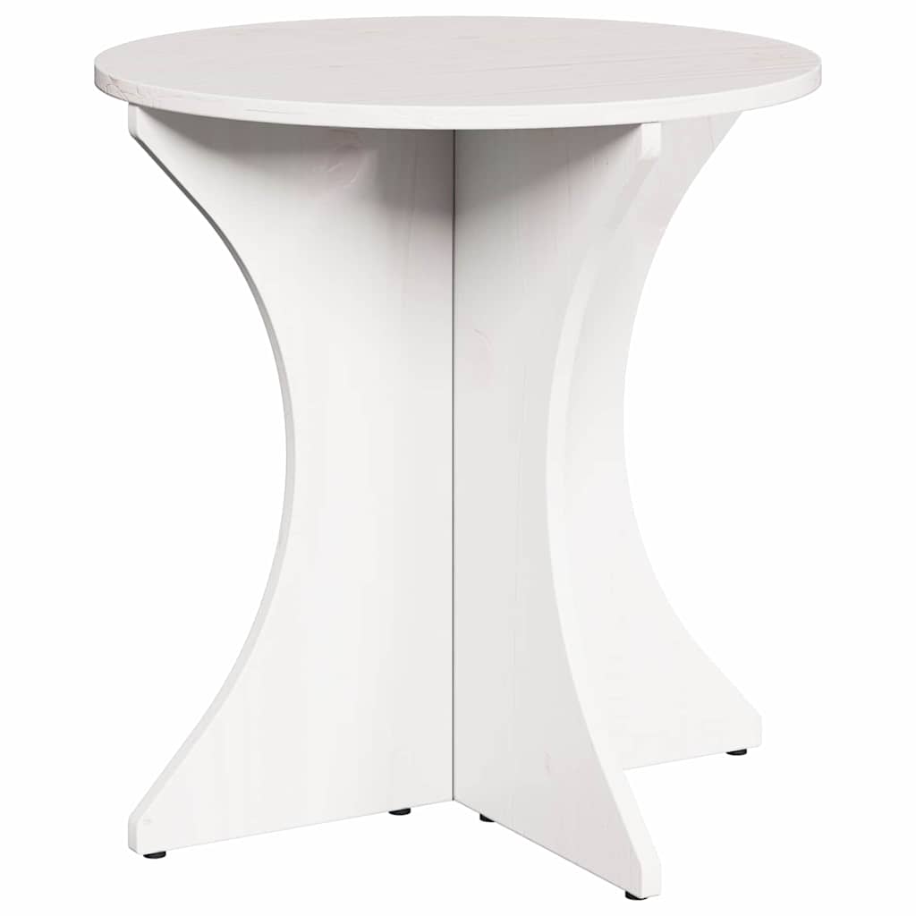 Coffee Table 2 pcs White Solid pine wood