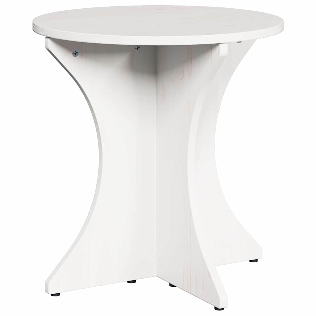 Coffee Table 2 pcs White Solid pine wood