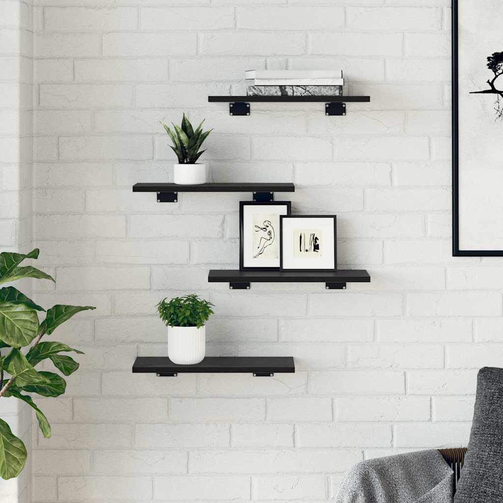 Bookshelf Board 3-Tier 4 pcs 40 x 20 x 1.5 cm Engineered Wood