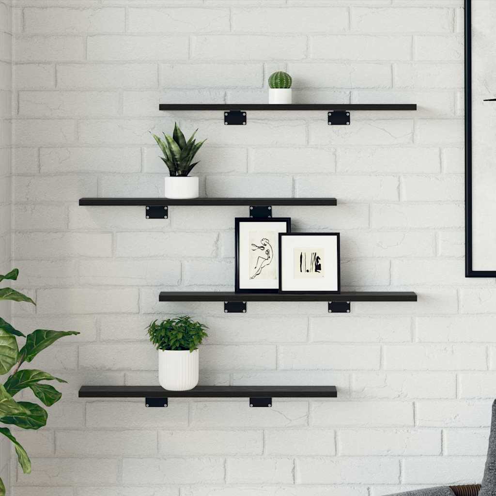 Bookshelf Board 3-Tier 4 pcs 60 x 10 x 1.5 cm Engineered Wood