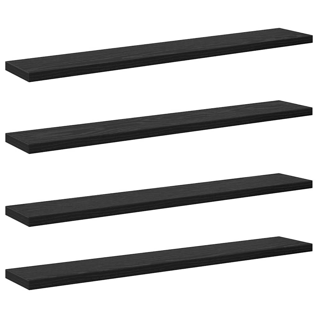 Bookshelf Board 3-Tier 4 pcs 60 x 10 x 1.5 cm Engineered Wood