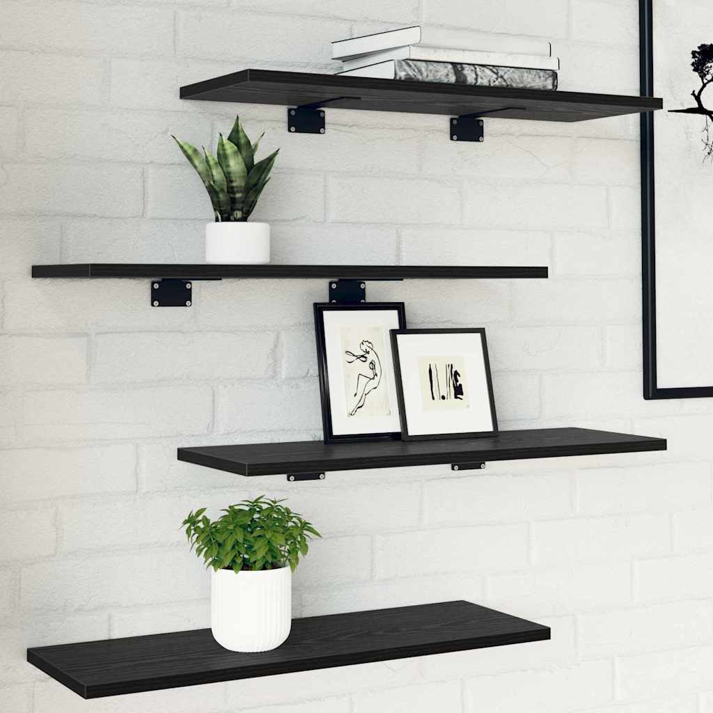 Bookshelf Board 3-Tier 4 pcs 60 x 20 x 1.5 cm Engineered Wood