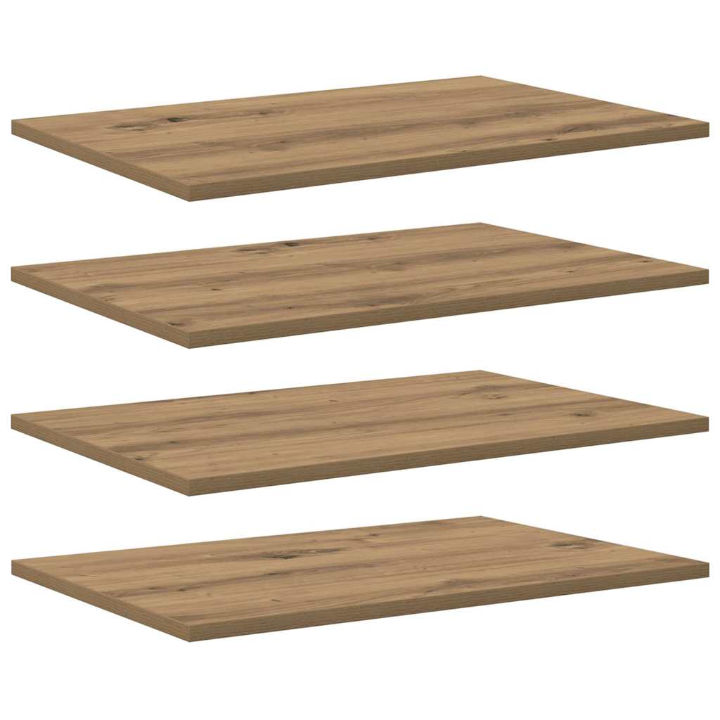 Bookshelf Board 3-Tier 4 pcs 60 x 40 x 1.5 cm Engineered Wood