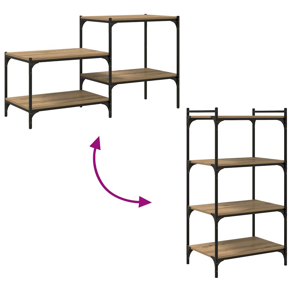 Bookshelf Board 3-Tier 4 pcs 60 x 40 x 1.5 cm Engineered Wood
