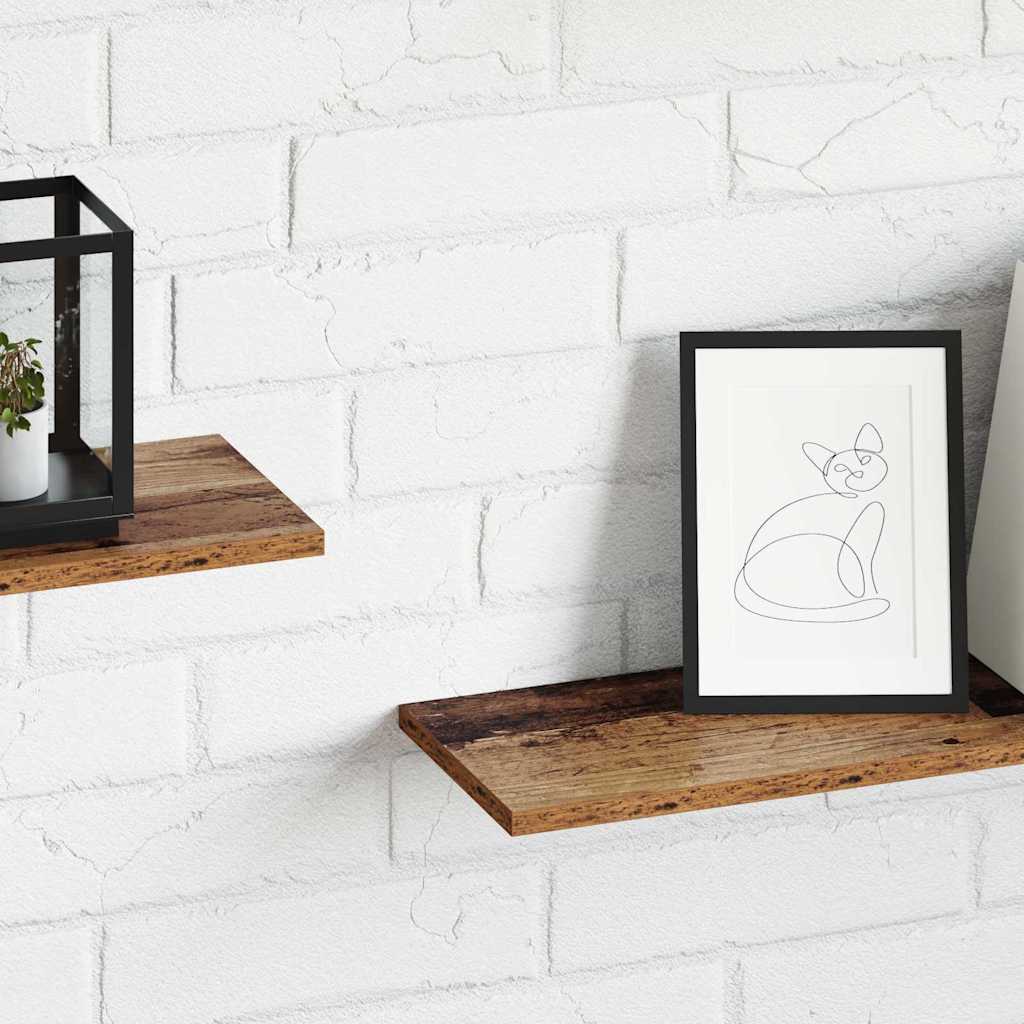 Bookshelf Board 3-Tier 4 pcs 80 x 20 x 1.5 cm Engineered Wood