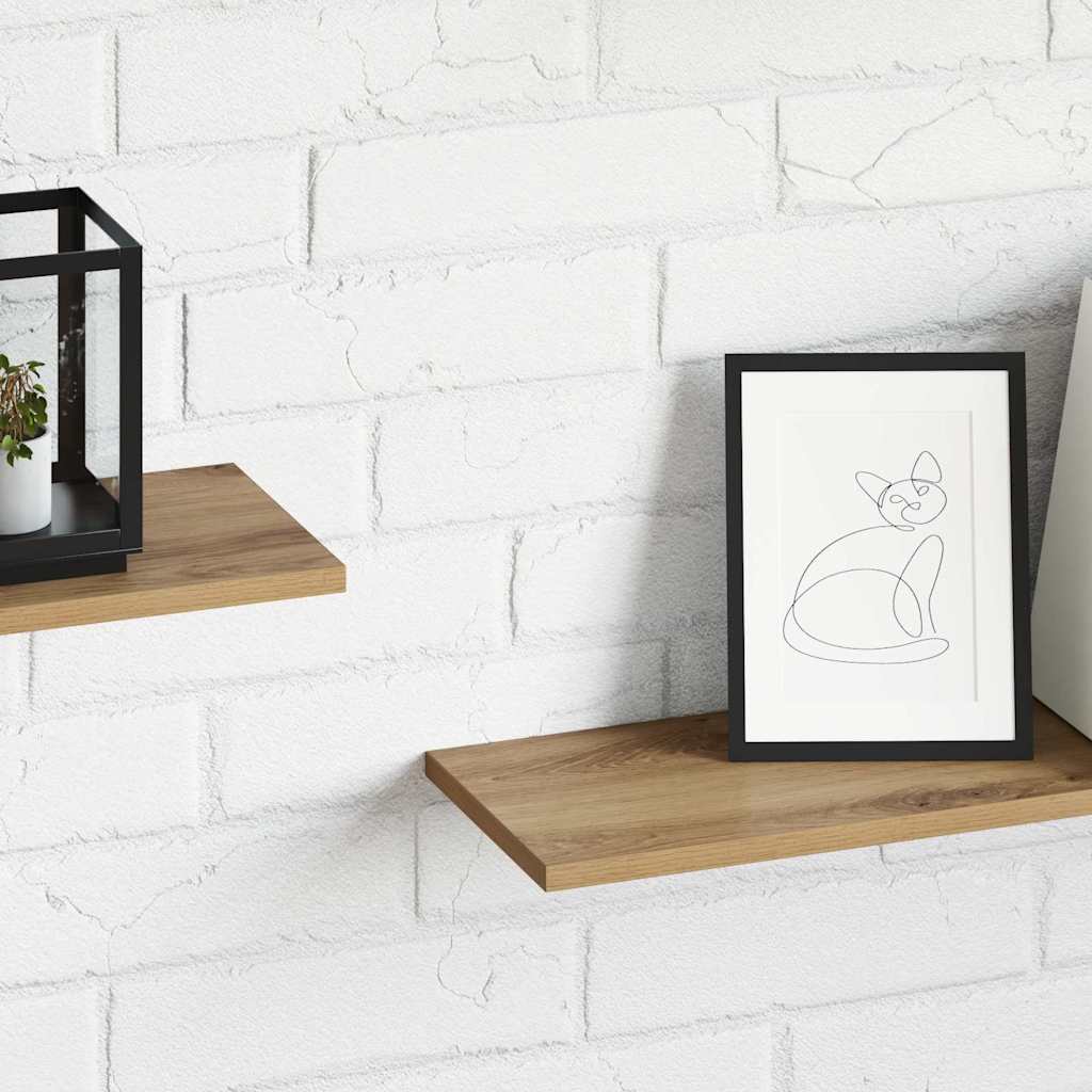 Bookshelf Board 3-Tier 4 pcs 80 x 20 x 1.5 cm Engineered Wood