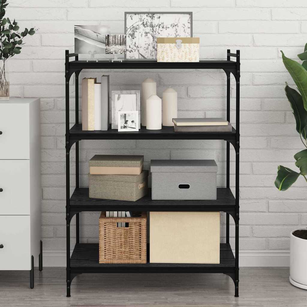 Bookshelf Board 3-Tier 4 pcs 80 x 40 x 1.5 cm Engineered Wood