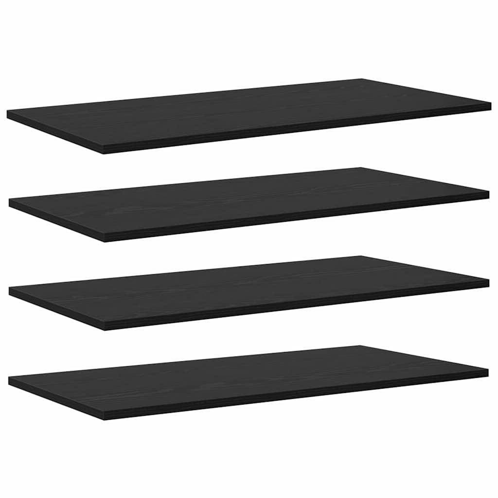Bookshelf Board 3-Tier 4 pcs 80 x 40 x 1.5 cm Engineered Wood