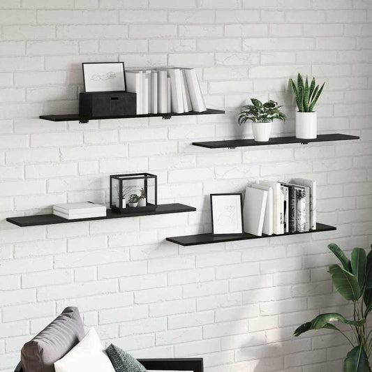 Bookshelf Board 3-Tier 4 pcs 100 x 20 x 1.5 cm Engineered Wood