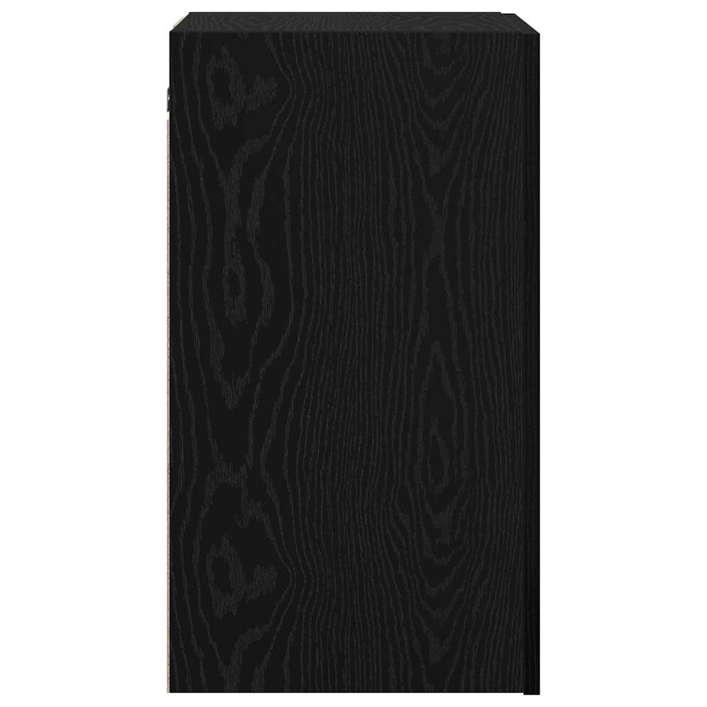 Wall TV Cabinet Wall-mounted 2 pcs Black Oak 30.5 x 30 x 60 cm