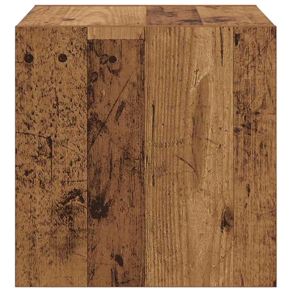 Wall Cabinet 2 pcs Old Wood 37 x 37 x 37 cm Engineered Wood