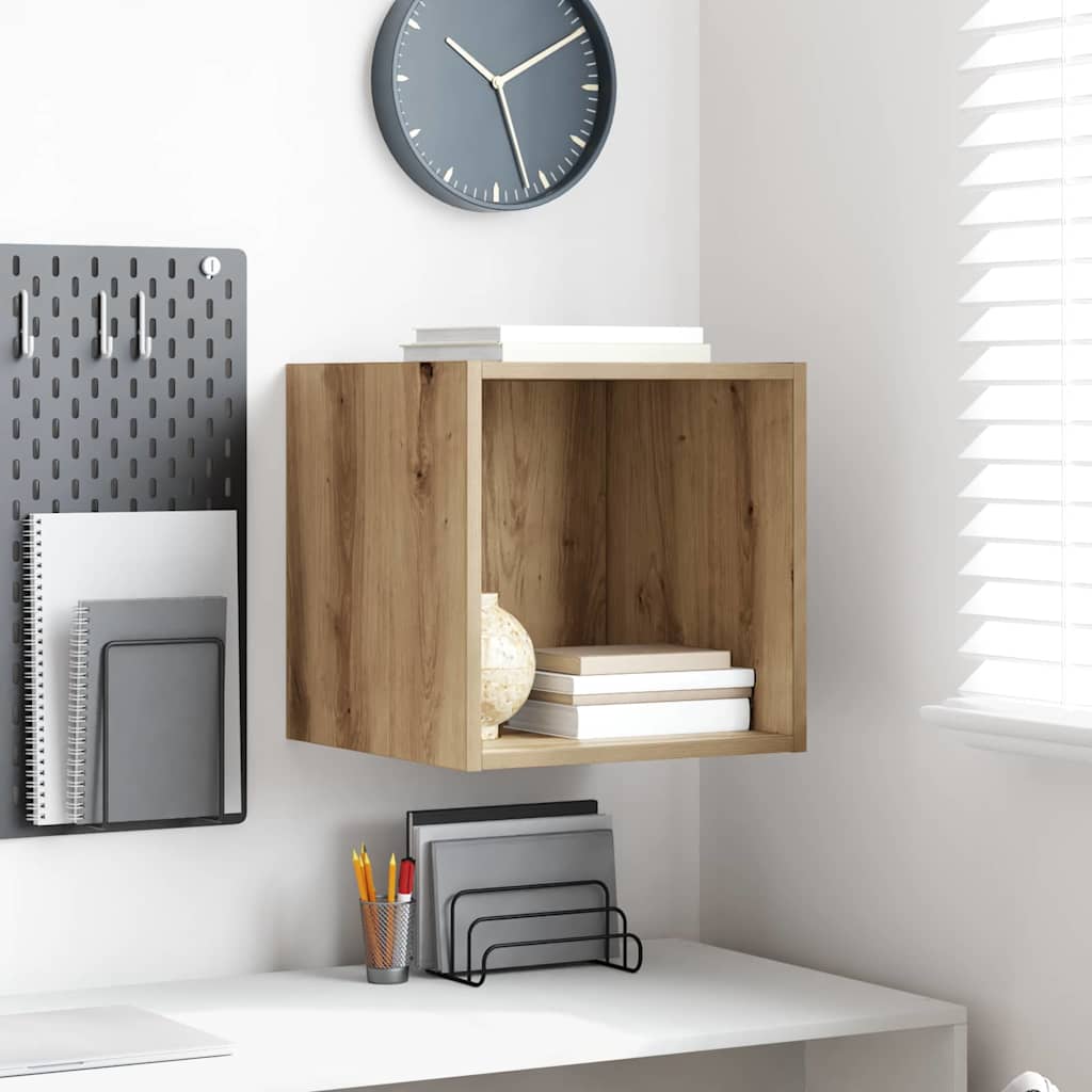 Wall Cabinet Wall-Mounted Artisan Oak 37 x 37 x 37 cm