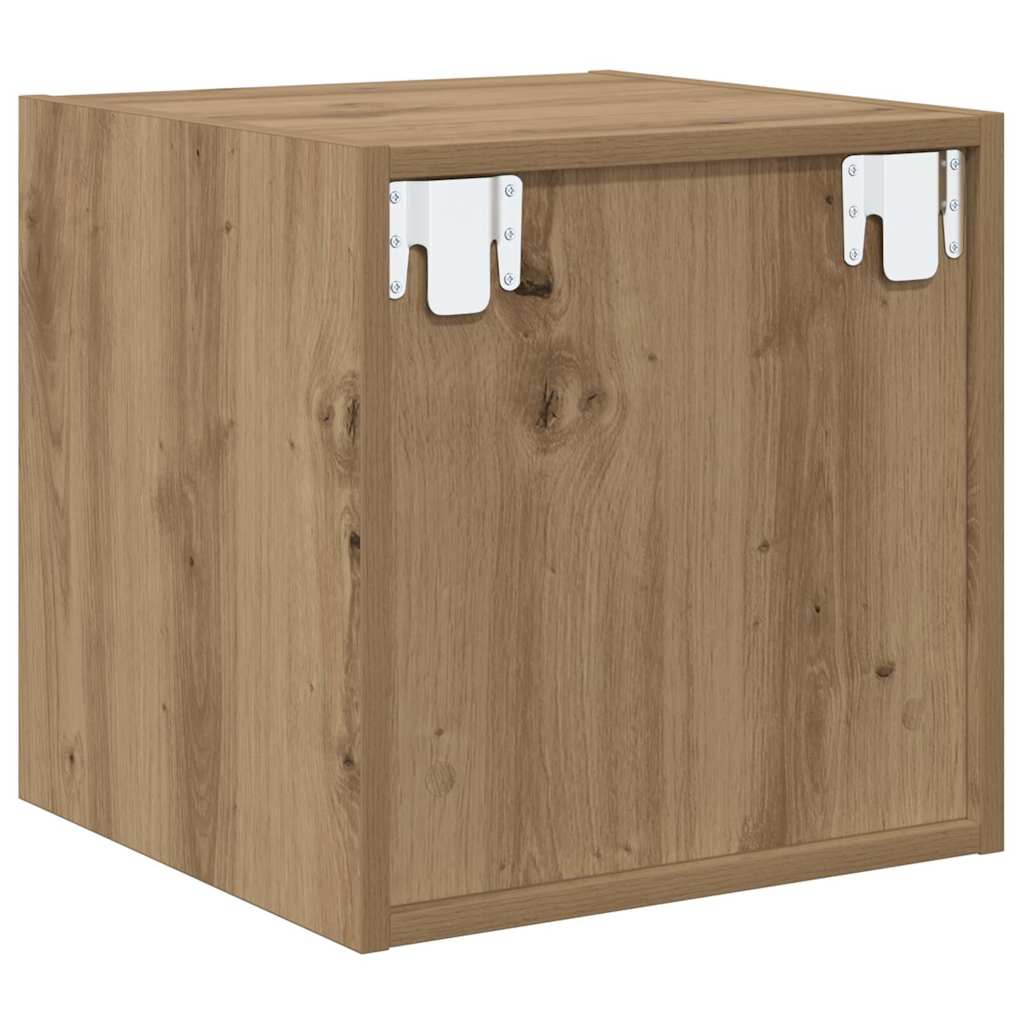 Wall Cabinet 2 pcs Artisan Oak 37 x 37 x 37 cm Engineered Wood