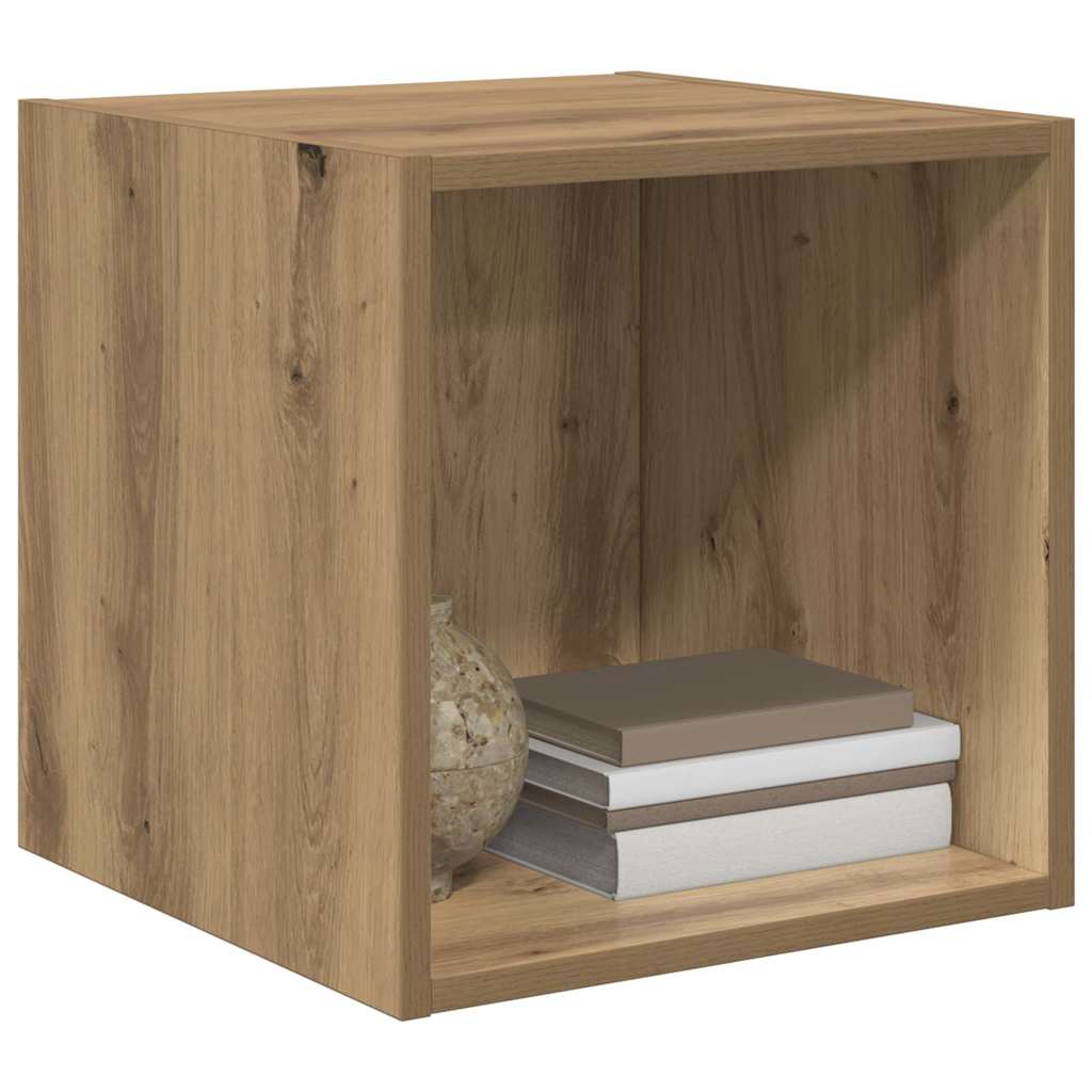 Wall Cabinet 2 pcs Artisan Oak 37 x 37 x 37 cm Engineered Wood