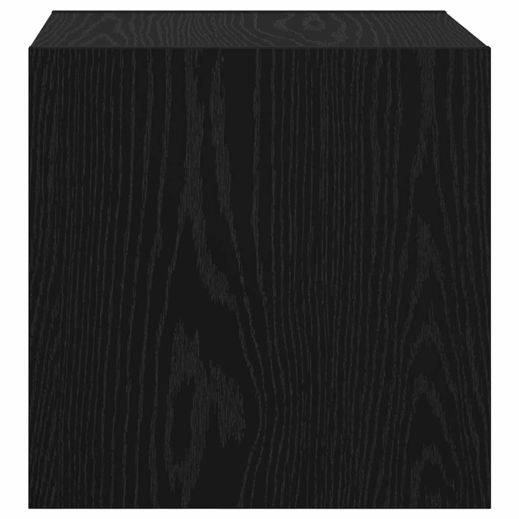 Wall Cabinet 2 pcs Black Oak 37 x 37 x 37 cm Engineered Wood