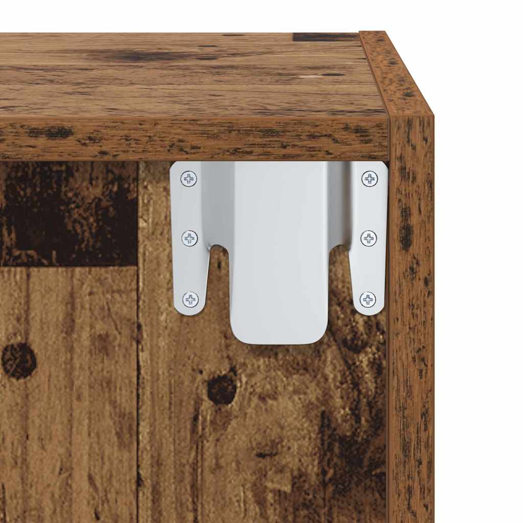 TV Cabinet Set Old Wood 37 x 37 x 72 cm Engineered Wood