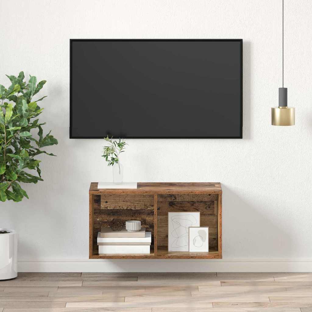 TV Cabinet Set Old Wood 37 x 37 x 72 cm Engineered Wood