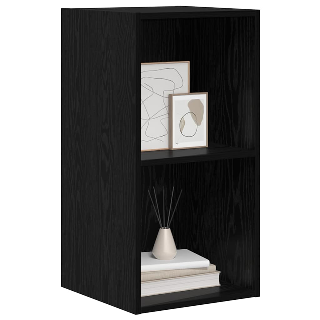 TV Cabinet Set Black Oak 37 x 37 x 72 cm Engineered Wood