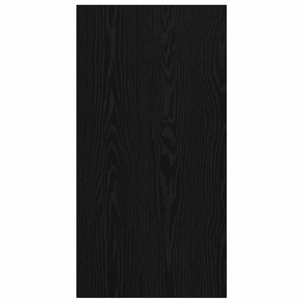 TV Cabinet Set Black Oak 37 x 37 x 72 cm Engineered Wood