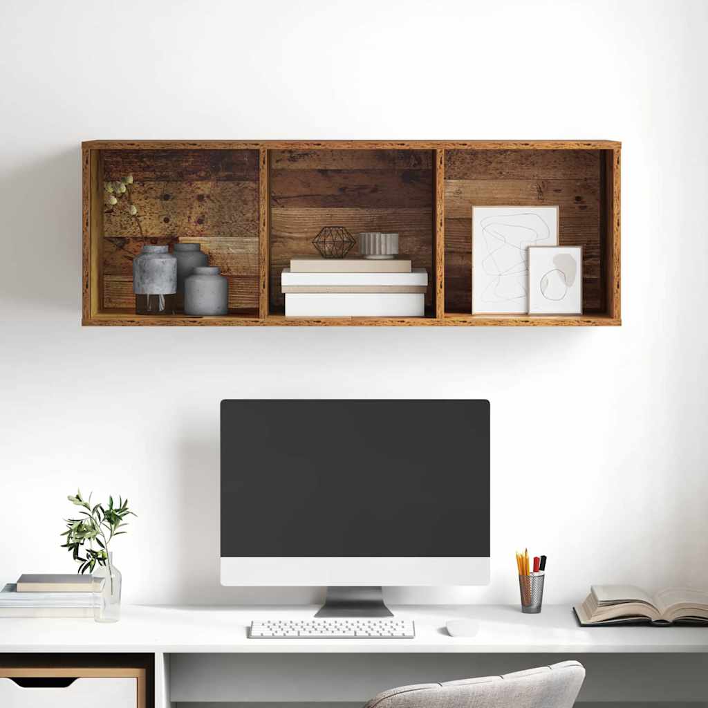 TV Cabinet Set Old Wood 37 x 37 x 107 cm Engineered Wood