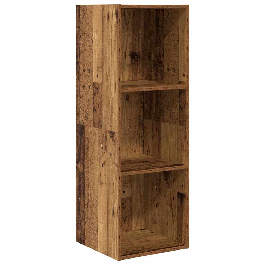 TV Cabinet Set Old Wood 37 x 37 x 107 cm Engineered Wood