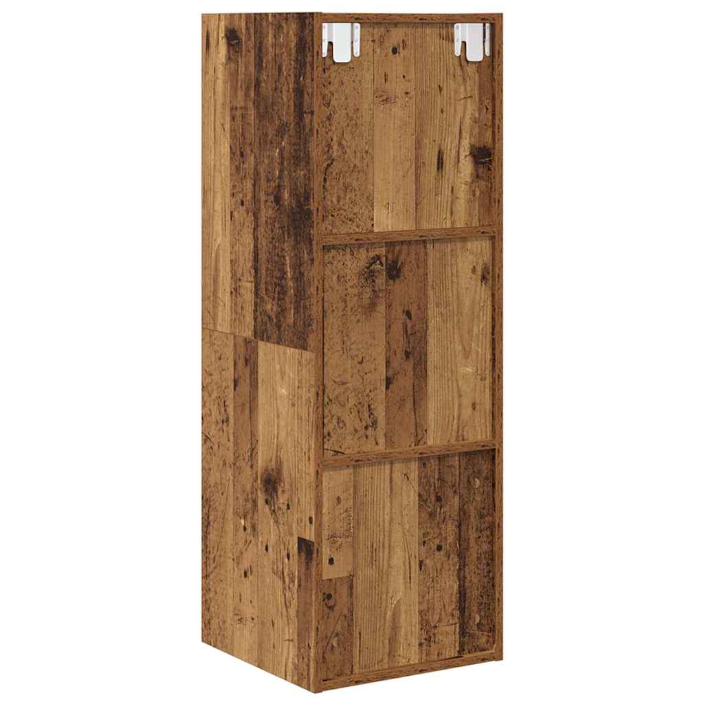 TV Cabinet Set Old Wood 37 x 37 x 107 cm Engineered Wood