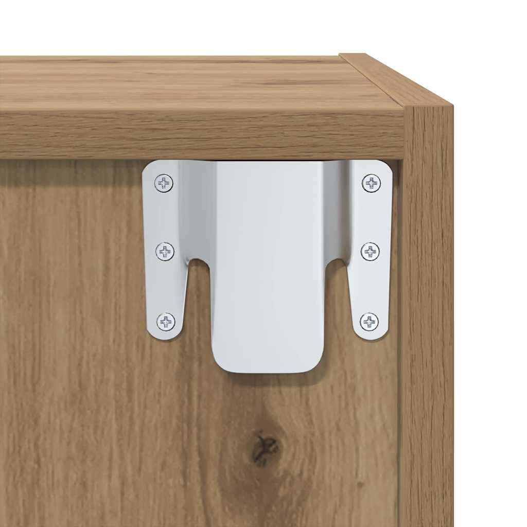TV Cabinet Set Artisan Oak 37 x 37 x 107 cm Engineered Wood